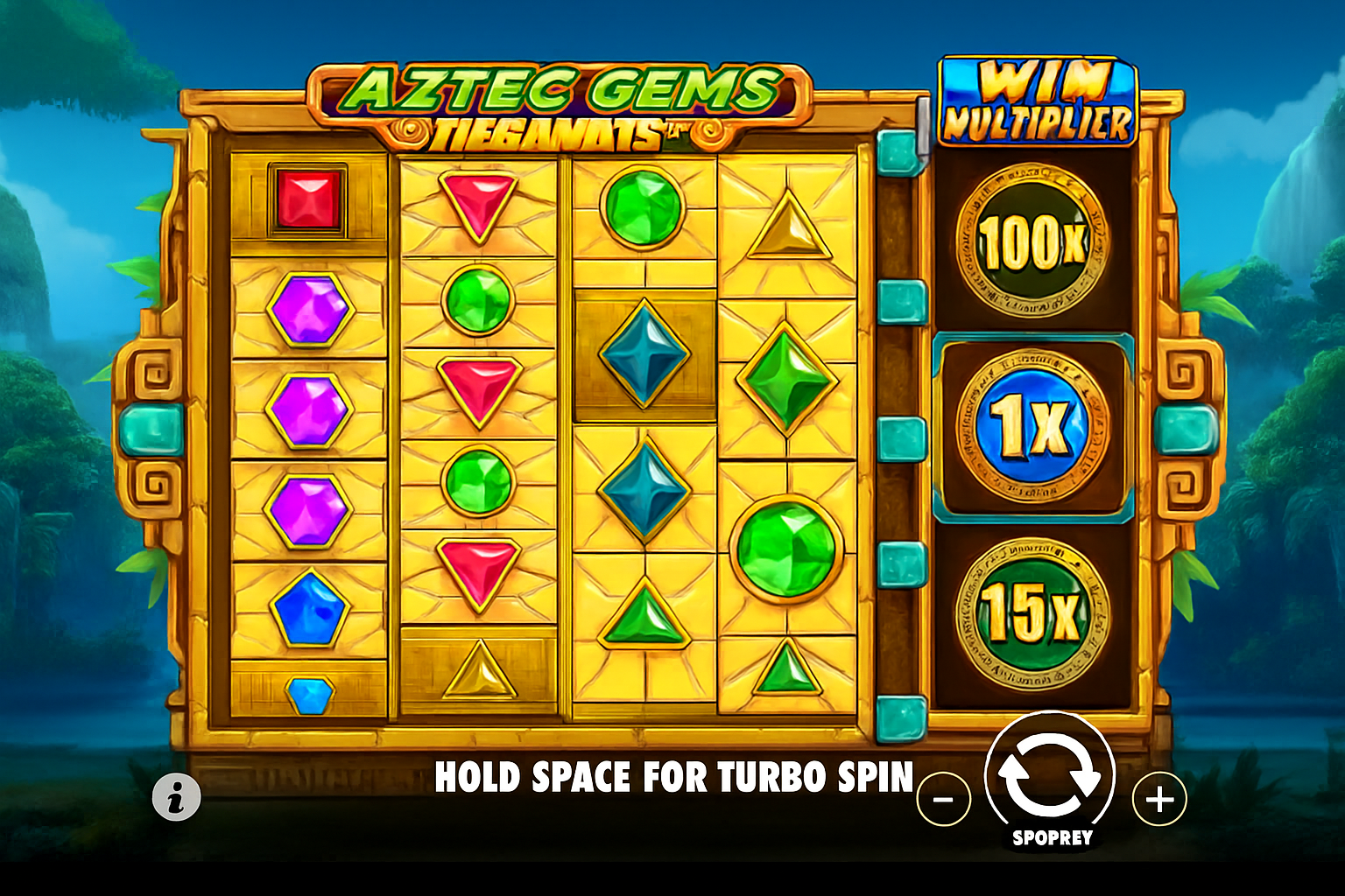 Aztec Gems Megaways gameplay